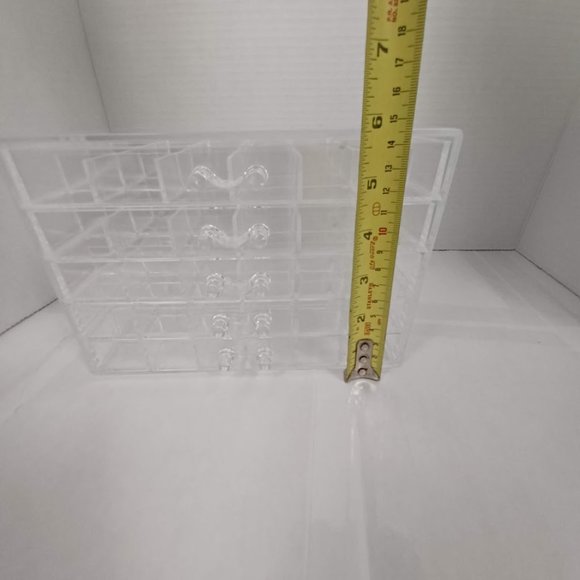Acrylic EMPTY Nail Art Storage Box -120 Slots -5 Levels Of Removable Drawers NEW - Picture 6 of 9